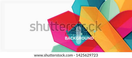 Color lines, modern geometric abstract background. Minimalistic design, creative concept, stripes with arrows and triangle shapes. Vector illustration