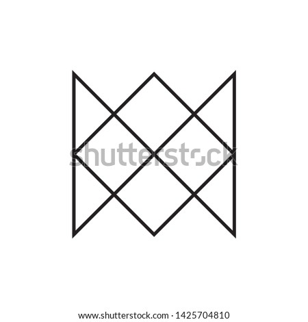 Geometric Square Cross Business Company Vector Logo Design