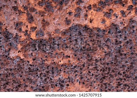 Background and texture of rusty on iron with  vintage style.
