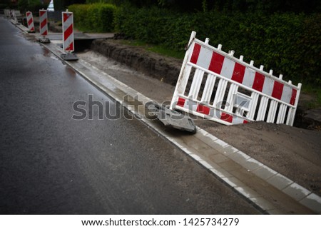 Road construction in Germany. Site Management for Costs and fees