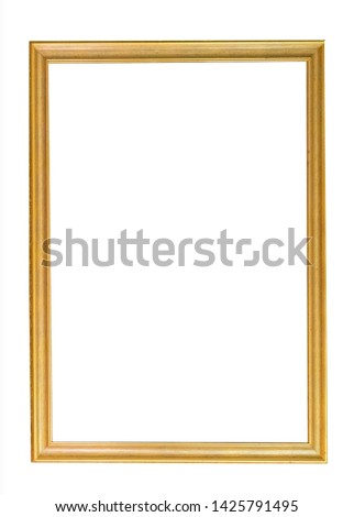 Frame picture antique antiques isolated on white background Royalty-Free Stock Photo #1425791495