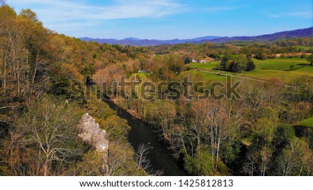 North Fork of Holston River mountain view