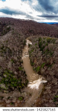 Big cedar creek in the mountains