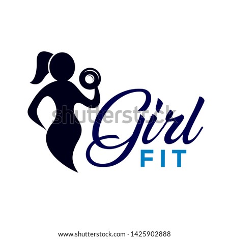 Women fitness gym beauty logo design inspiration