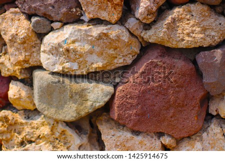 stone bricks background view of stone wall Royalty-Free Stock Photo #1425914675