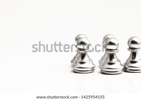 Chess background / It is a two player strategy board game played on a checkered board