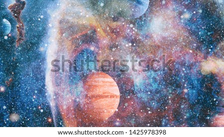 Collage on space, science and education items. Elements of this image furnished by NASA.