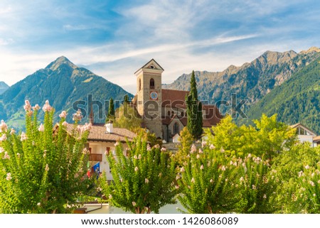 Trentino-Alto Adige, the Scena in South Tyrol,  a prime location on the slopes above the spa town of Merano.