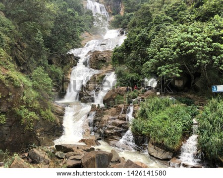Ravana Falls in Sri Lanka