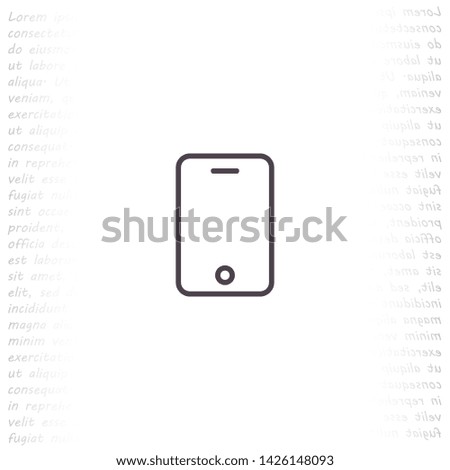 phone vector icon 10 eps , Lorem ipsum Flat design