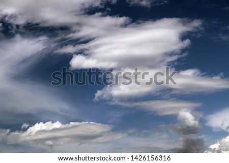 cloud on background blue sky