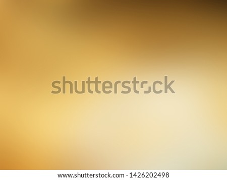 yellow gold gradient blurred background, abstract element blurry of smooth golden light surface, warm tone color image