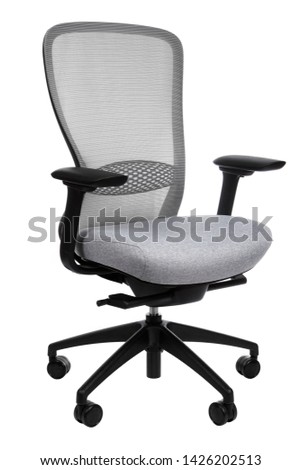 new office chair isolated on white background