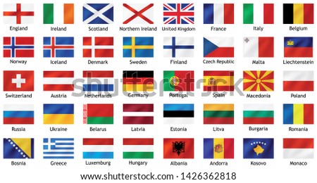 EUROPEAN-FLAGS Stock Vector Images - Avopix.com