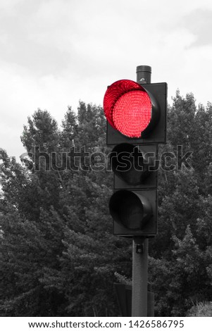 Traffic lights in a city