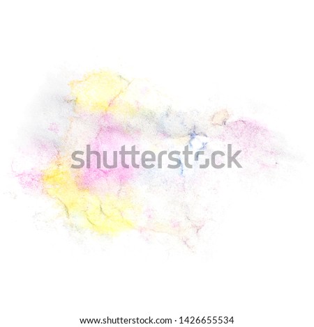 Abstract isolated colorful watercolor splash. Vector illustration