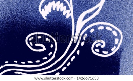 Art Stylized Blue Texture Effect. Beautiful Abstract Decorative Background.