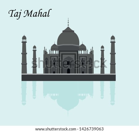 
India Agra, travel, Landmark . Taj mahal culture architecture. Unesco world heritage. Mausoleum