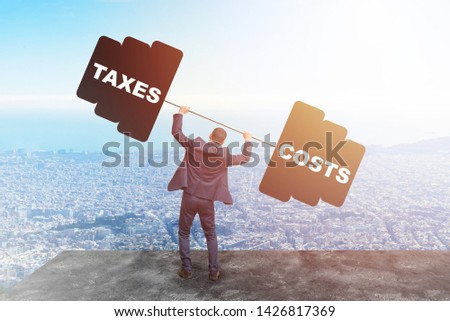 Business man raises heavy weight taxes, duties