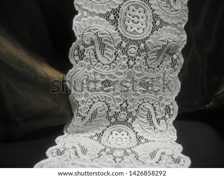 drapery and openwork lace-coffee with dairy
