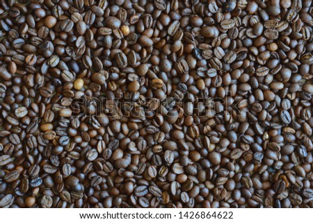 
Background of fragrant coffee beans