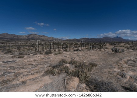 Desert scene in Zimapan Mexico