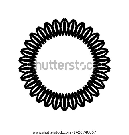 
Rounded frame simple black white stamp put text decor vintage theme simple single. Part Art web sign lace icon style copy space blank empty card label badge Kite rays oval wave curl shape swirl line 
