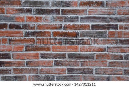 Classical designed vintage brick wall with sunlight. The natural art background, template and other art work.