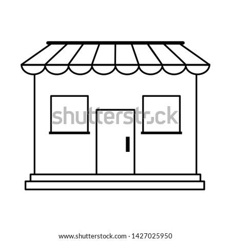 Store shop building isolated symbol vector illustration graphic design