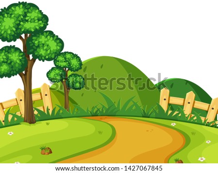 A simple nature landscape illustration