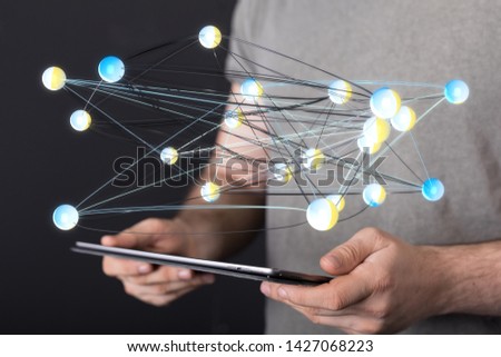 digital network group in hand