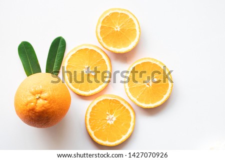 Orange background, orange background, slice of orange can be used as a background