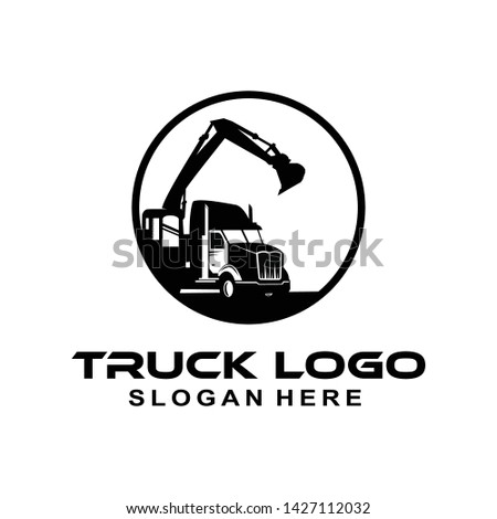 Truck logo template vector design