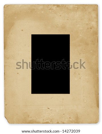 Vintage photo frame, isolated on white with clipping path.