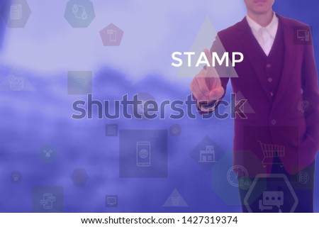 STAMP - technology and business concept
