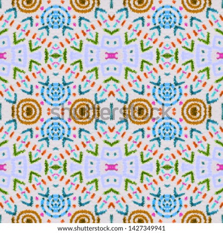 African repeat pattern. American seamless print. Fashion cherokee design. Graphic modern print. Vintage peruvian design. Indian tribal style. White, pink, cyan, black, green african repeat pattern.