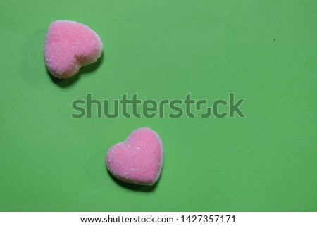 Symbol of love leaves - True love. Two love leaf objects with bright backgrounds.