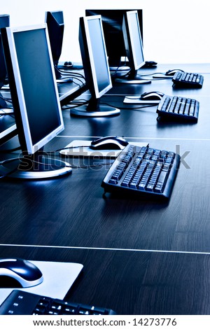 computers in IT office Royalty-Free Stock Photo #14273776