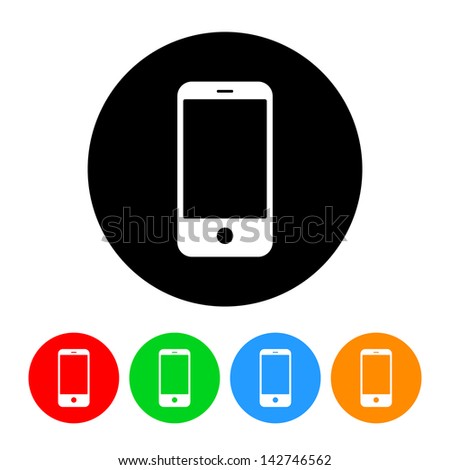 Smartphone Icon Royalty-Free Stock Photo #142746562