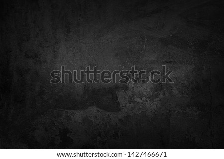 Black wall texture rough background dark concrete floor or old grunge background with black Royalty-Free Stock Photo #1427466671