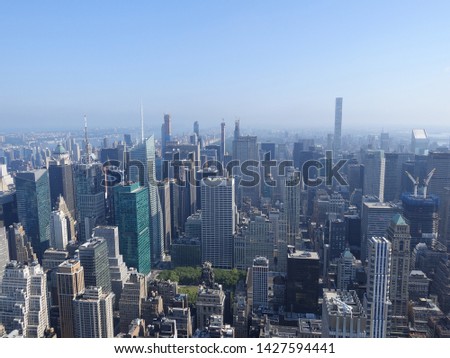   Beautiful New York City skyline                             