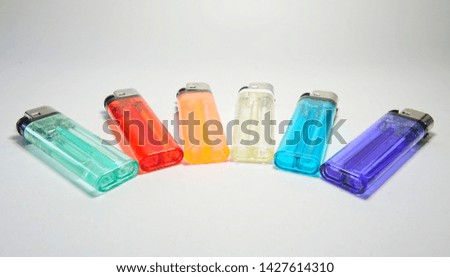 Multicolored lighters, lighters from Thailand                             