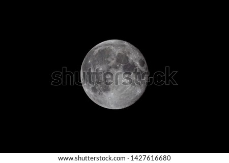 Full moon  japan in the dark