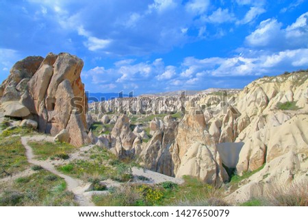 Photo taken in Turkey. The picture shows a mountain landscape of the area in Anatolia.