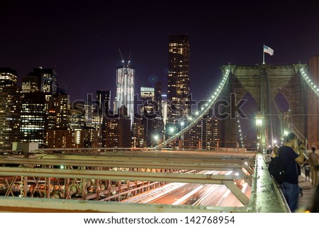 Lower Manhattan At Night, New York City