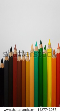 color pencil on white backround stock photo 01