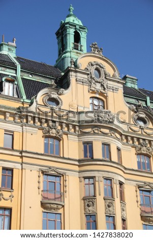 Building in the downtown of Stockholm