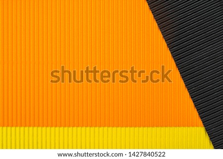 Colored background of corrugated paper. Soft focus. Copy space.