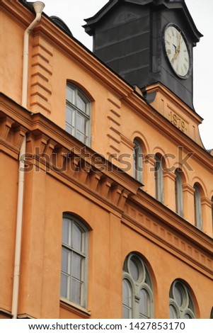 Monumental architecture in the city of Stockholm