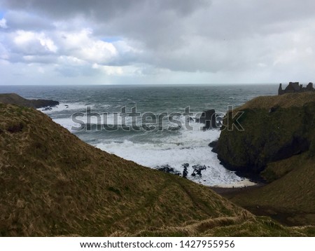 View of the coast by Dunnottar Castle